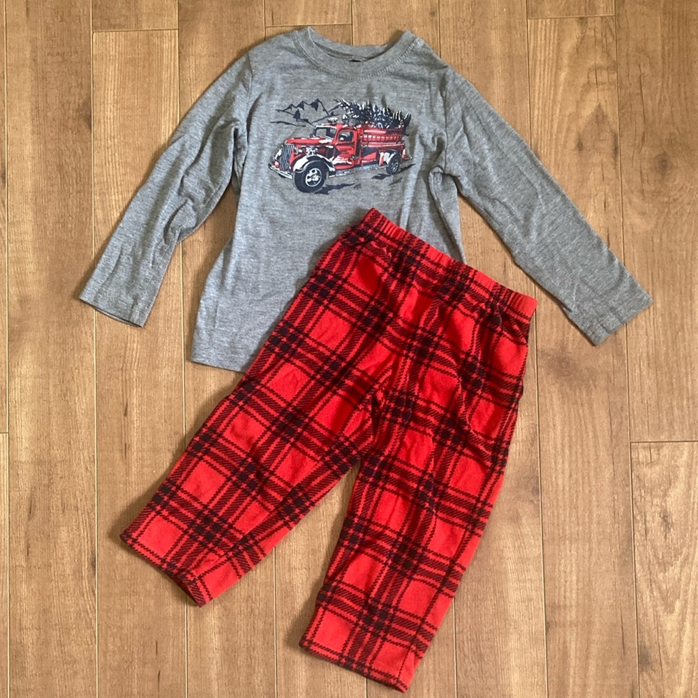 Little Boys Truck Pajama Set